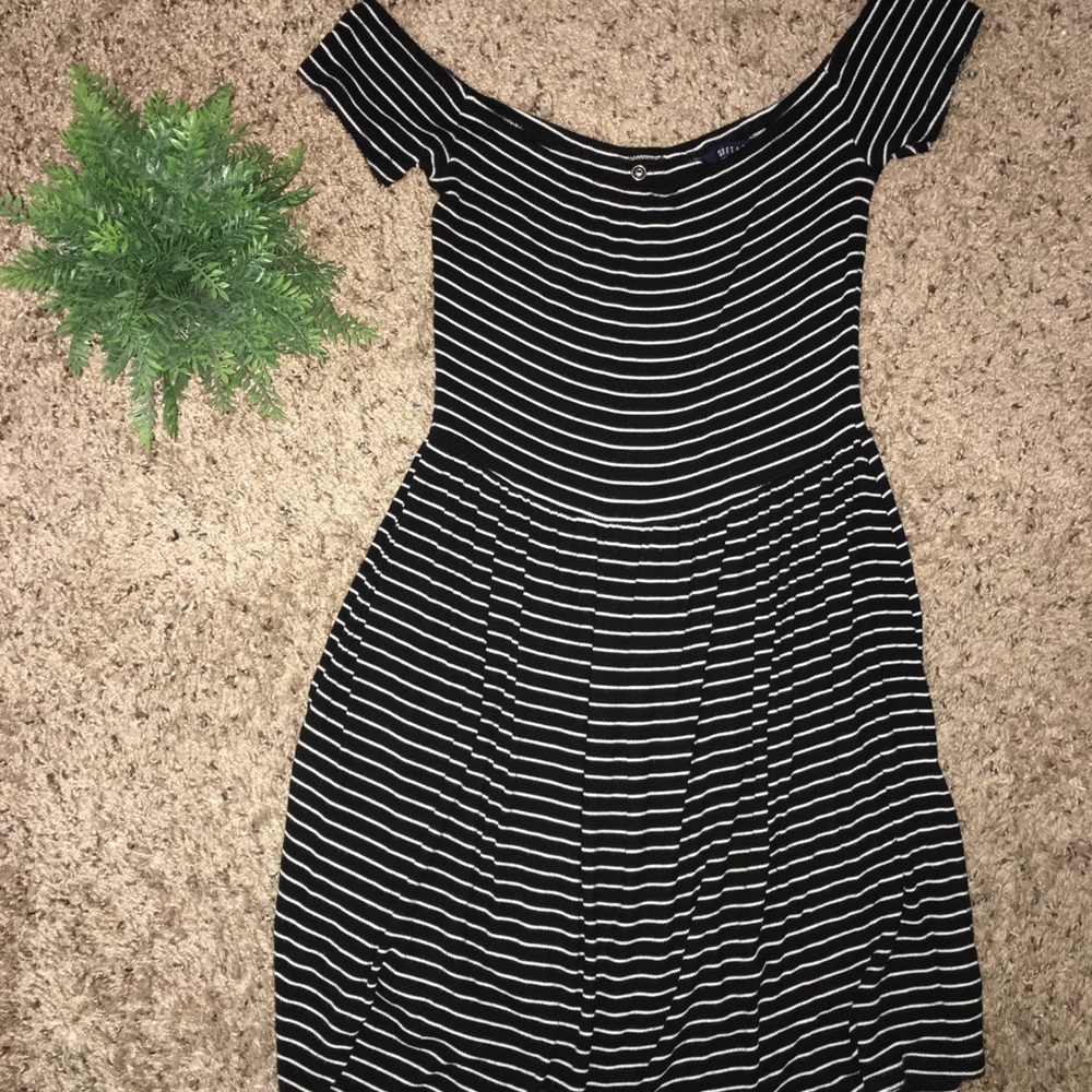 Off the shoulder skater dress